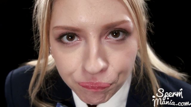 Десерт из спермы для школьницы
